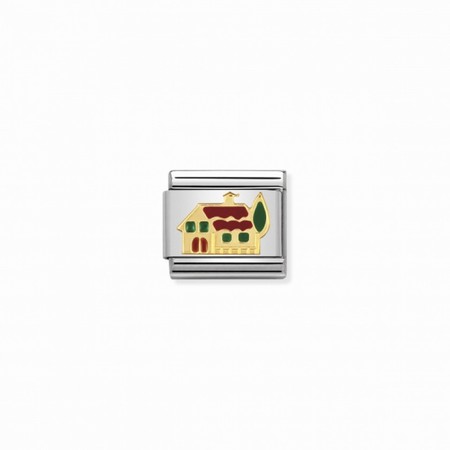 Nomination Gold Little House Enamel Composable Charm